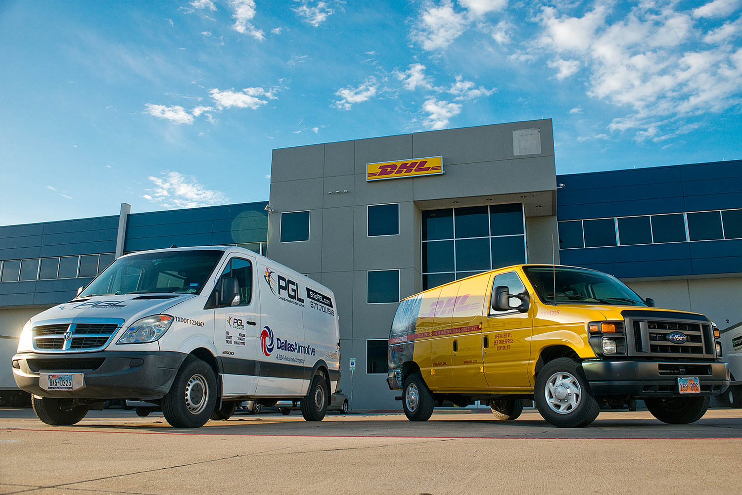 PGL & DHL Vans Together